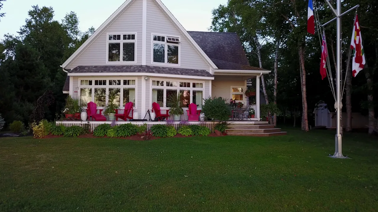 Connecticut home with beautiful landscaping