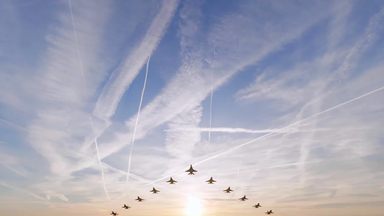 Military jets in formation